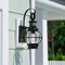Vaxcel Chatham Black Coastal Motion Sensor Dusk to Dawn Outdoor Wall Light Clear Glass T0606 - alternate 1